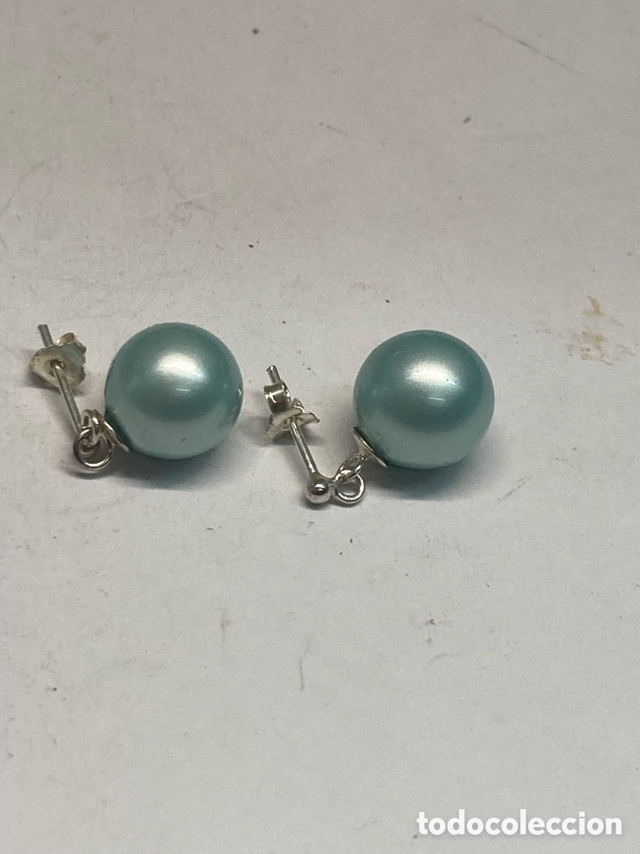 Joyeria: Pendientes de plata y perla P242 - Foto 1