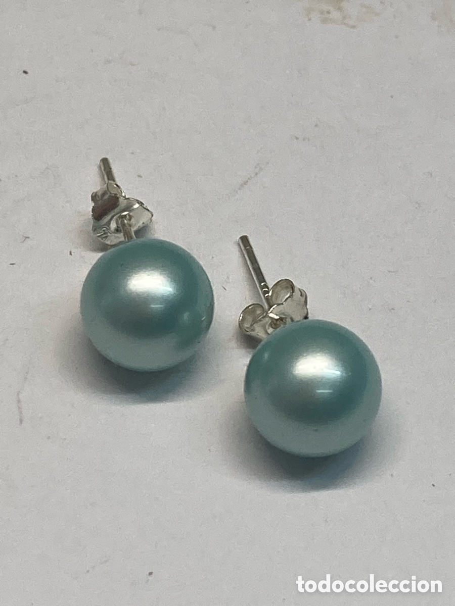 Joyeria: Pendientes de plata y perla P243 - Foto 1