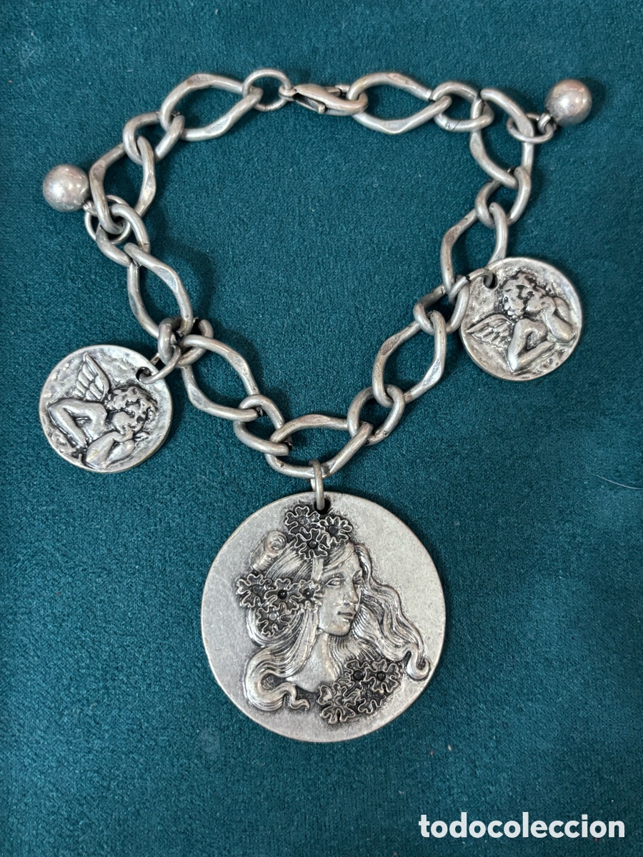 Joyeria: Pulsera de metal plateado - Foto 3