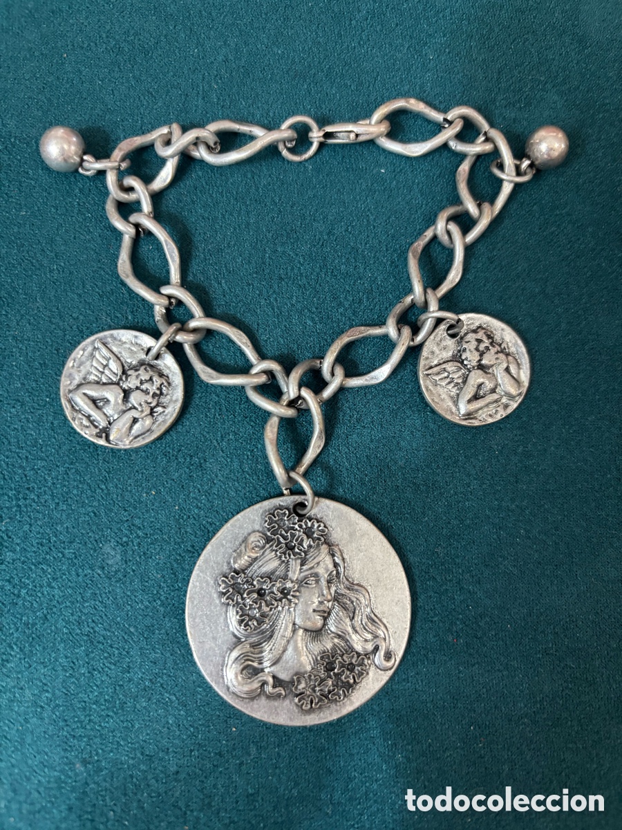 Joyeria: Pulsera de metal plateado - Foto 1