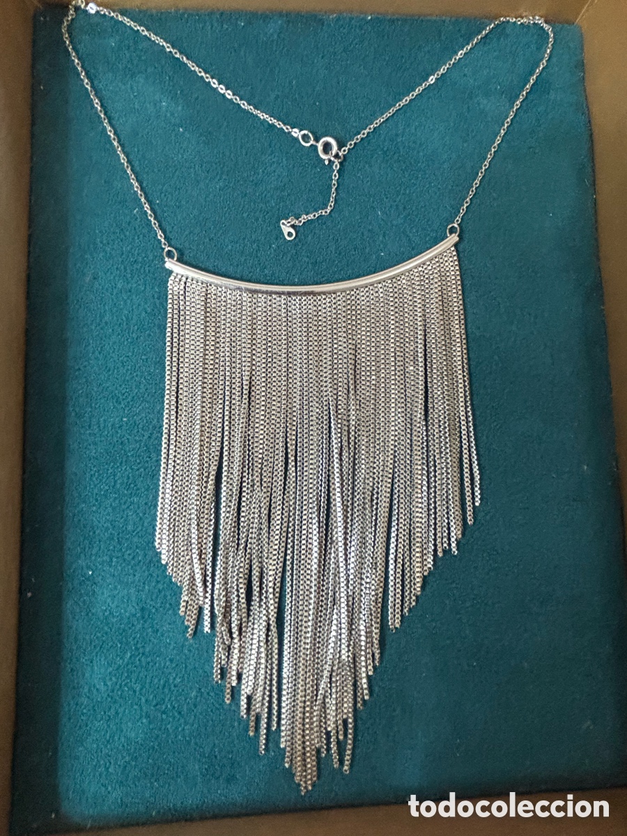 Joyeria: Gargantilla plateada de cadenas - Foto 3