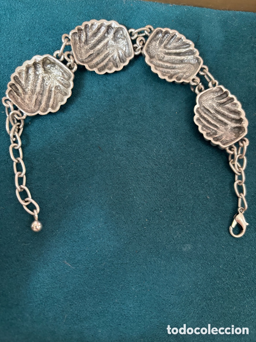 Joyeria: Pulsera de metal plateado - Foto 2