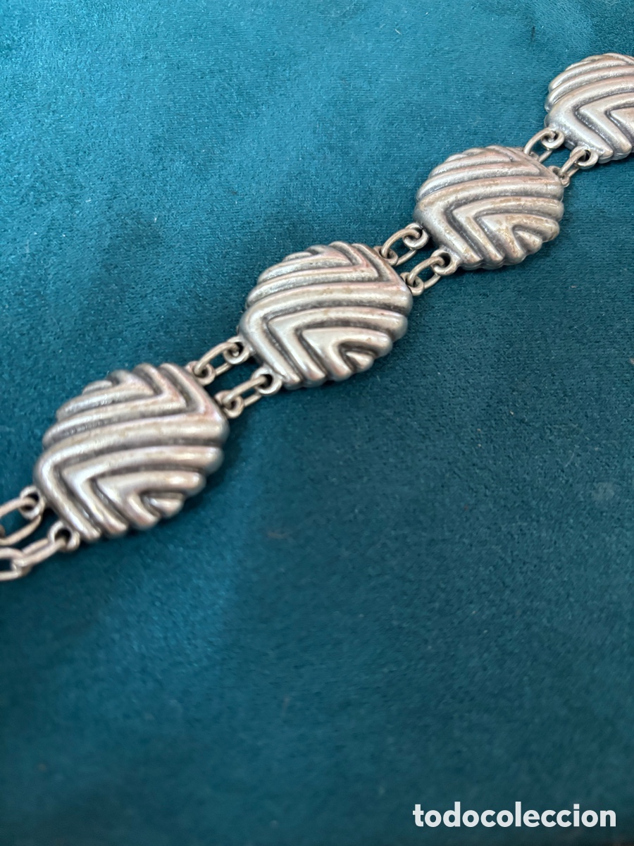 Joyeria: Pulsera de metal plateado - Foto 3