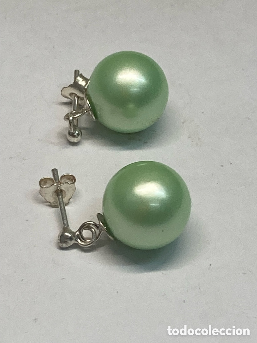 Joyeria: Pendientes de plata y perla P242 - Foto 1