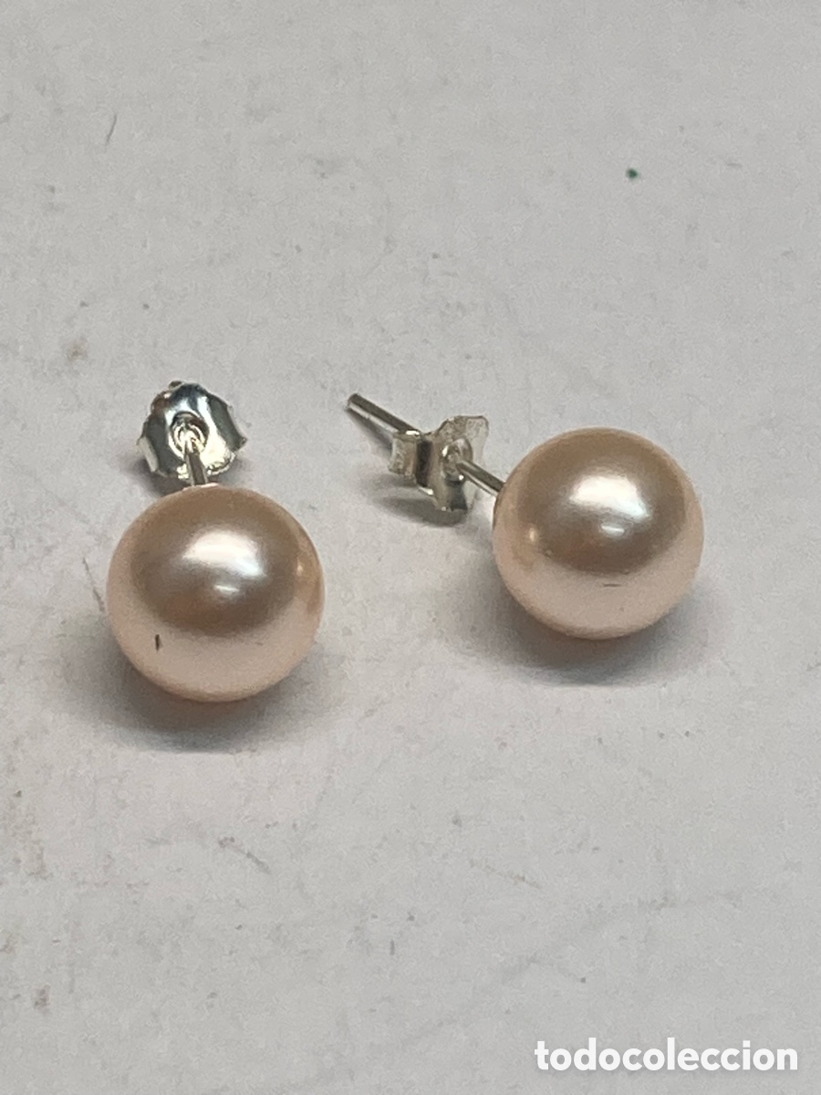 Joyeria: Pendientes de plata y perla P242 - Foto 1