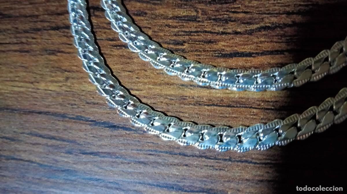Joyeria: cadena plateada-nueva -50 cm - Foto 4