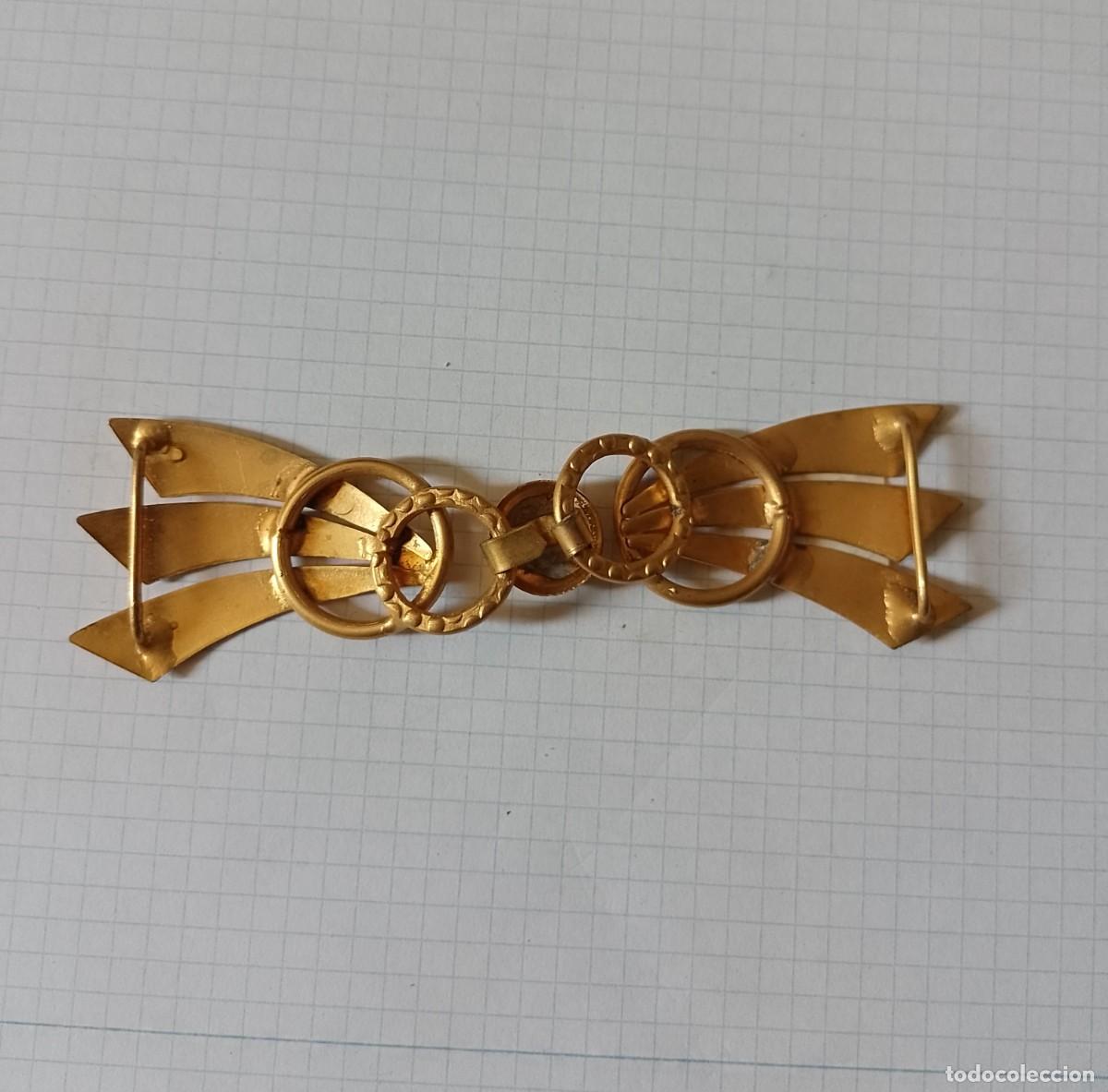 Joyeria: Broche articulado, dorado - Foto 2