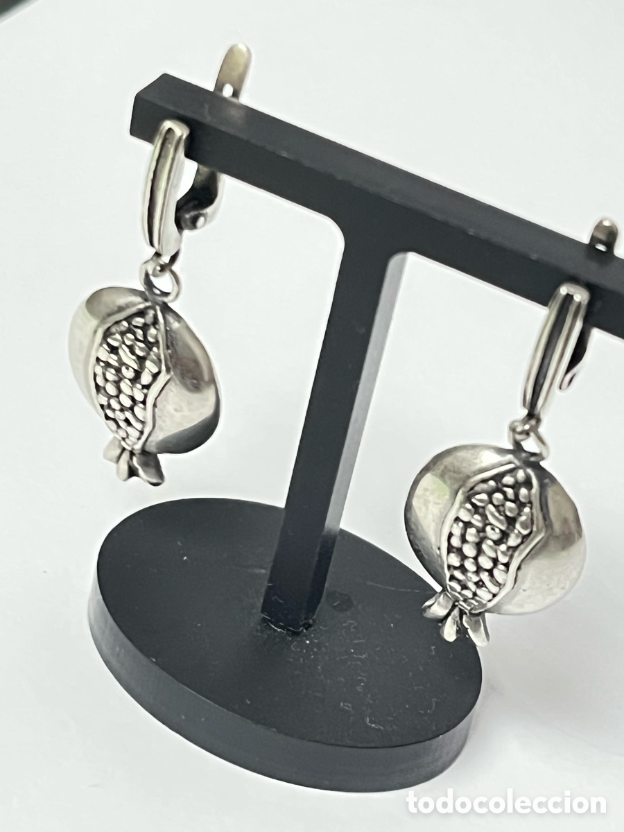 Joyeria: Pendientes de plata en forma de granada /P267 - Foto 3