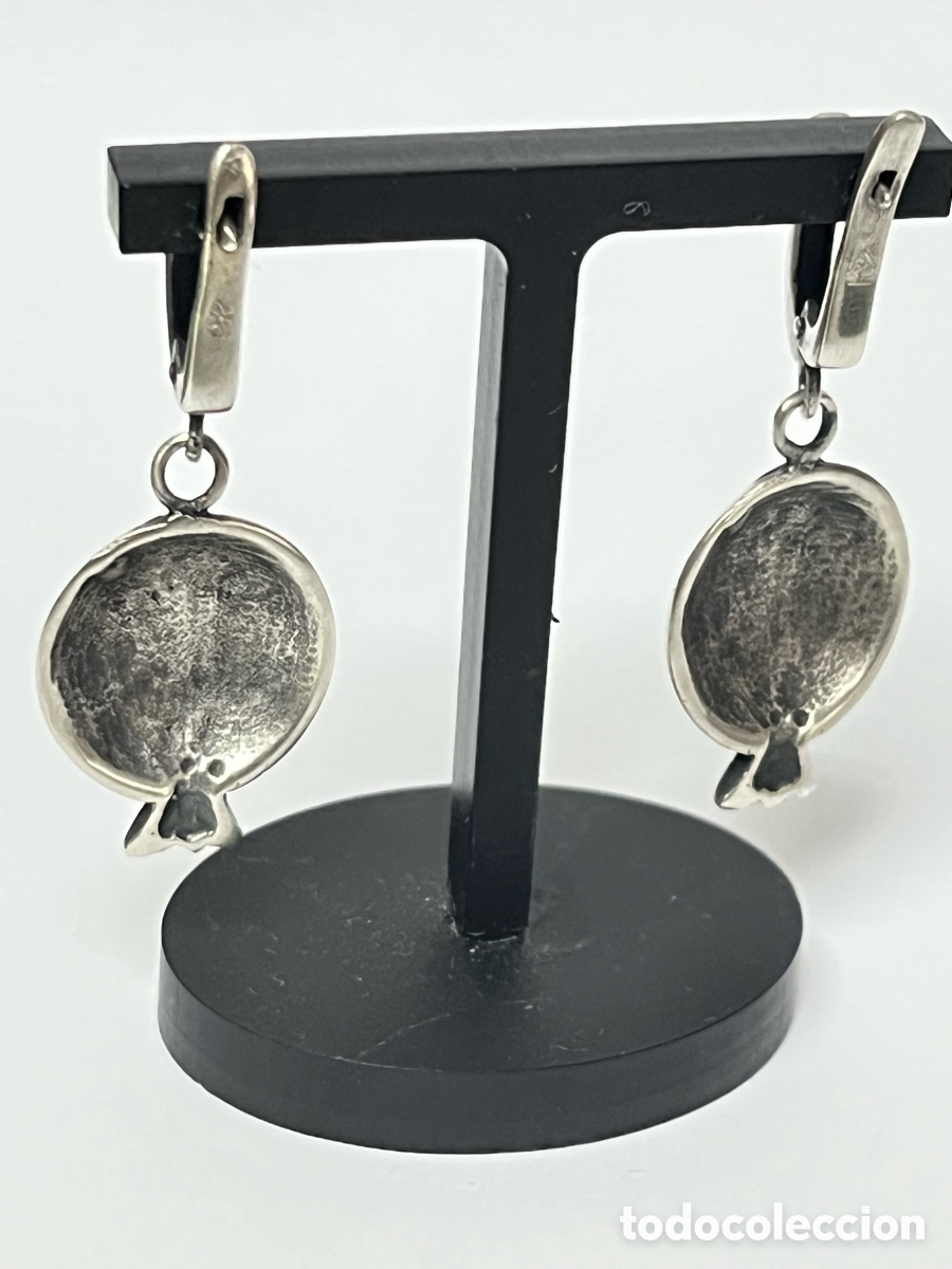 Joyeria: Pendientes de plata en forma de granada /P267 - Foto 4