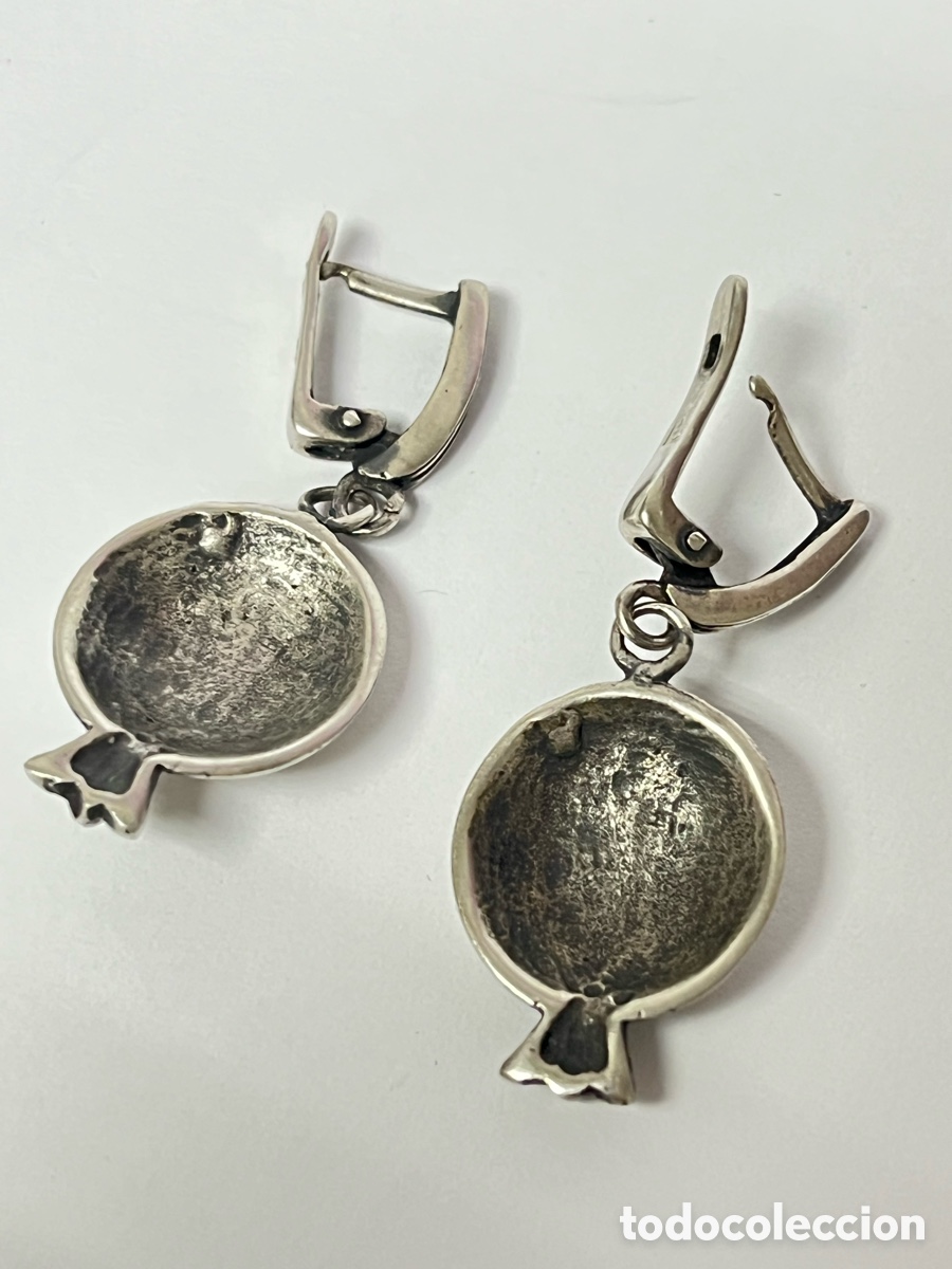 Joyeria: Pendientes de plata en forma de granada /P267 - Foto 5