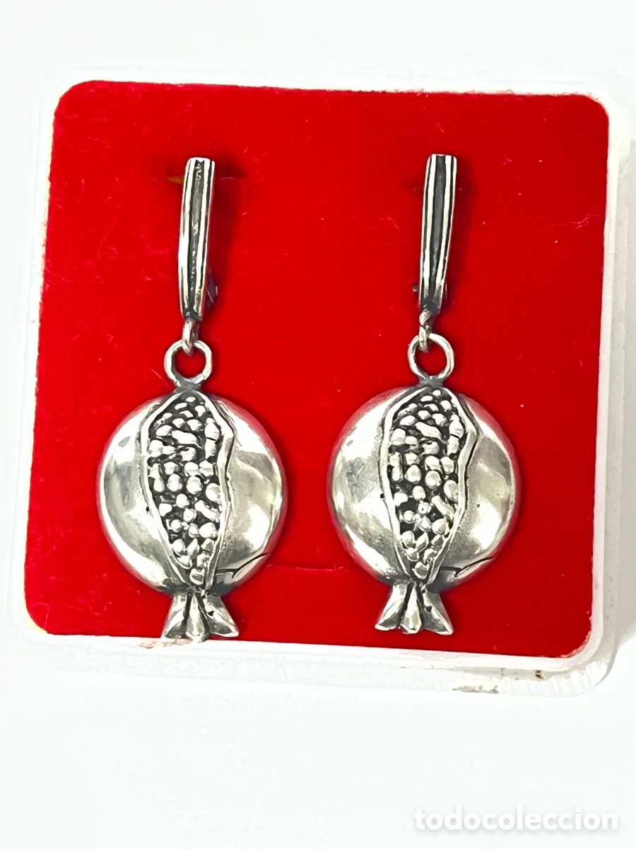 Joyeria: Pendientes de plata en forma de granada /P267 - Foto 6