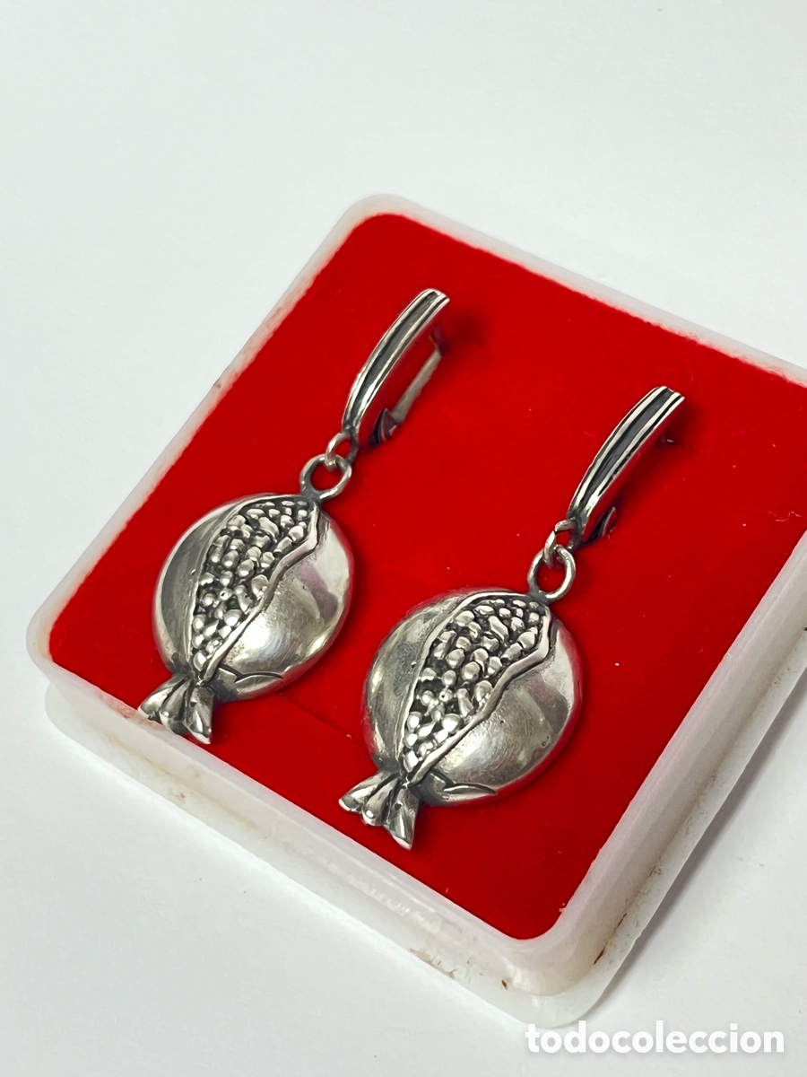 Joyeria: Pendientes de plata en forma de granada /P267 - Foto 7