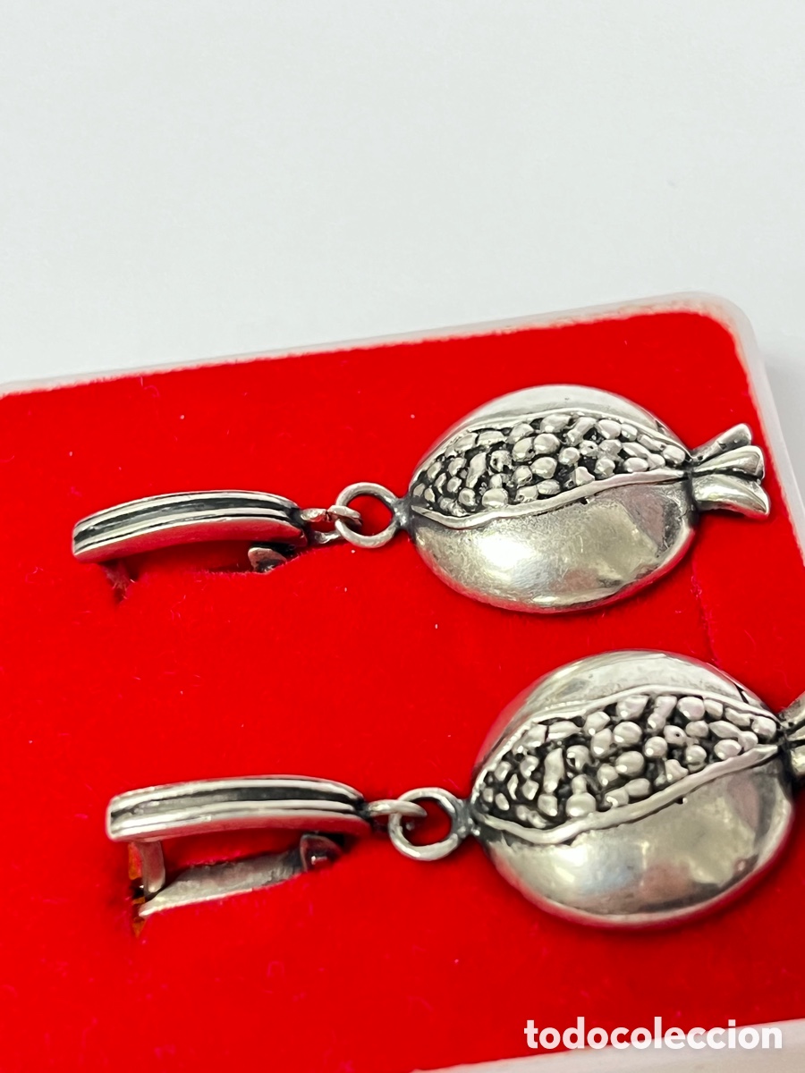 Joyeria: Pendientes de plata en forma de granada /P267 - Foto 8