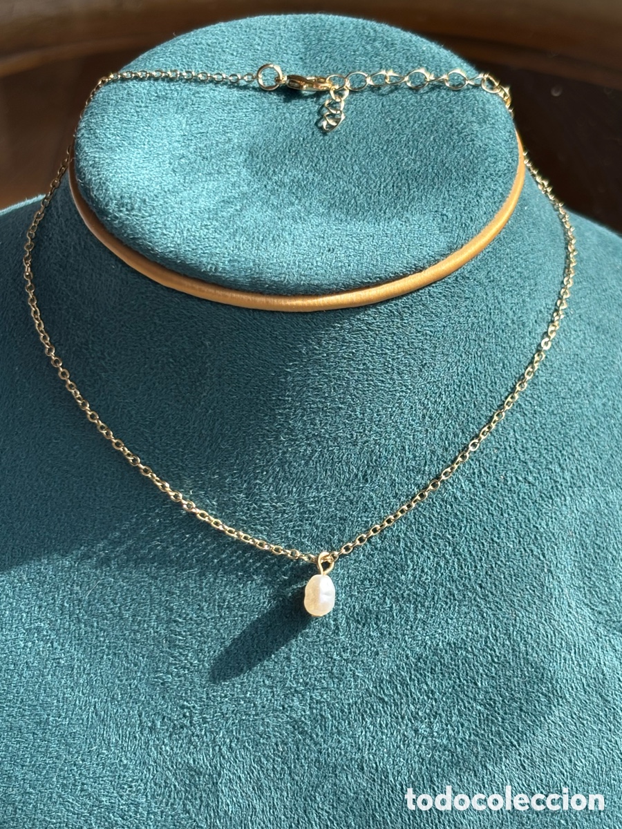 Joyeria: Cadena con perla de imitaci&oacute;n - Foto 1