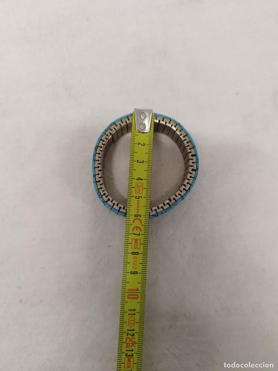 Joyeria: Antigua pulsera tipo correa de reloj. - Foto 5
