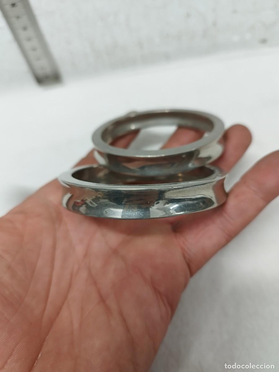 Joyeria: Pareja de Antiguas pulseras plateadas. - Foto 1