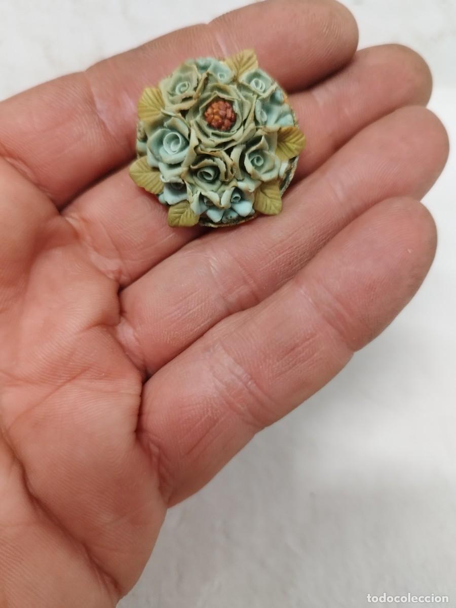 Joyeria: Antiguo broche de flores. - Foto 1