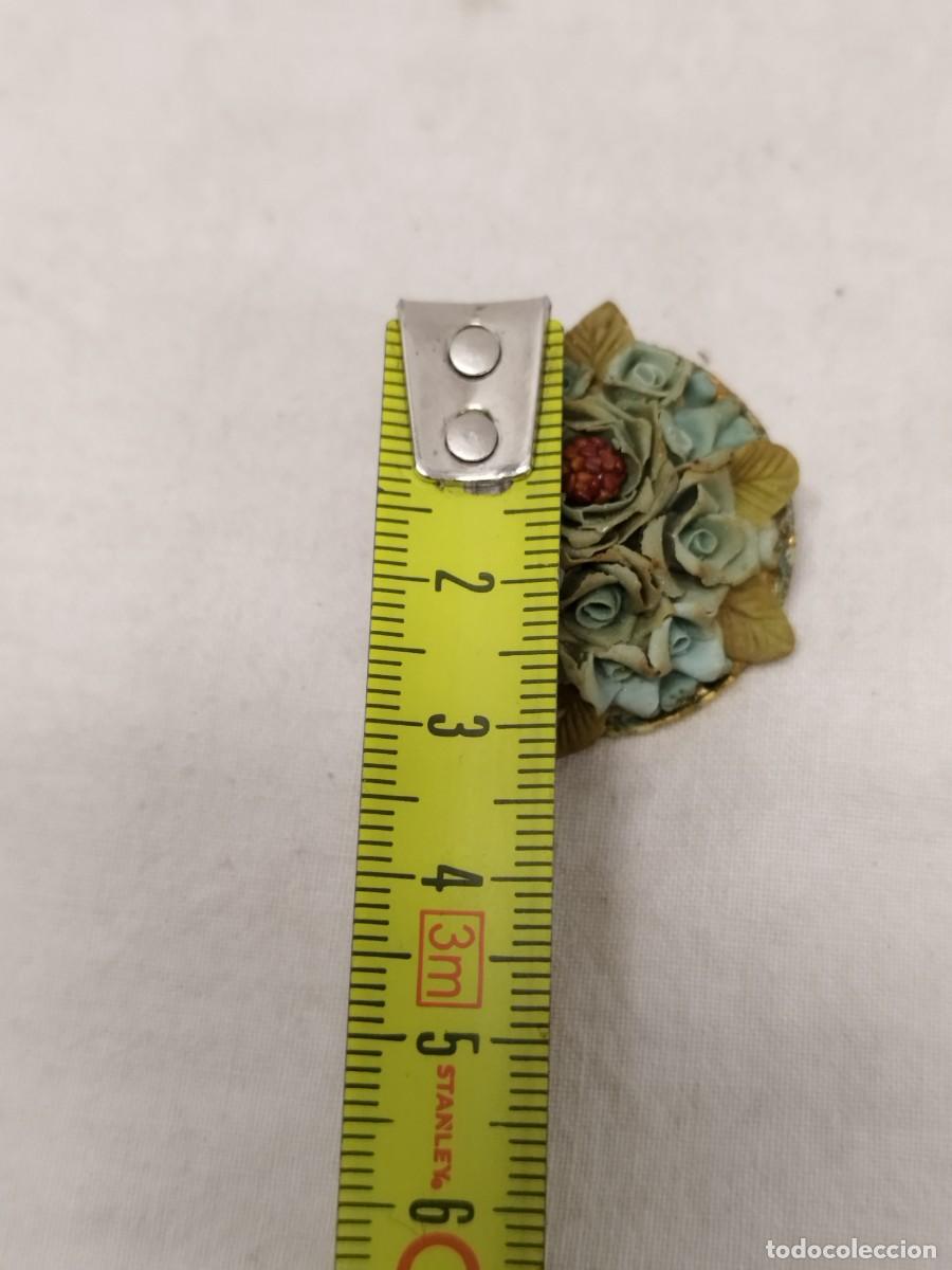 Joyeria: Antiguo broche de flores. - Foto 4