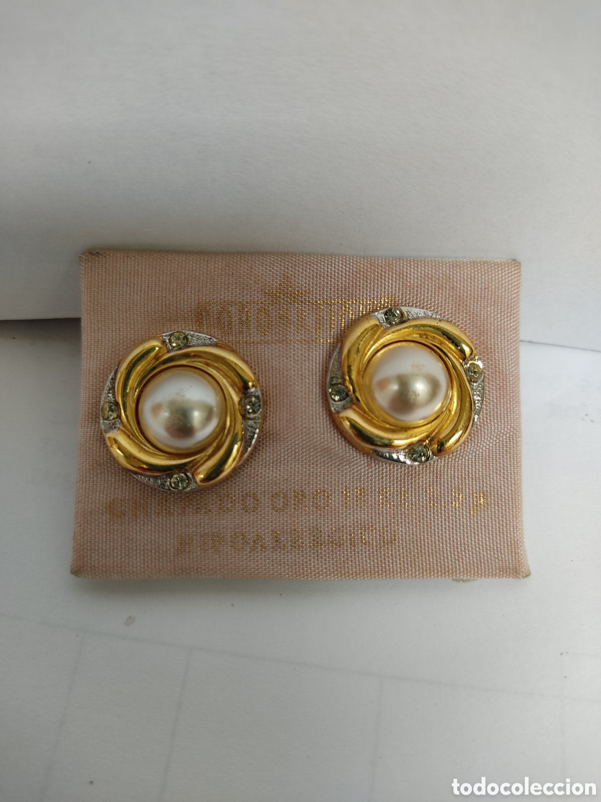 Joyeria: Pendientes chapados en oro - Foto 2
