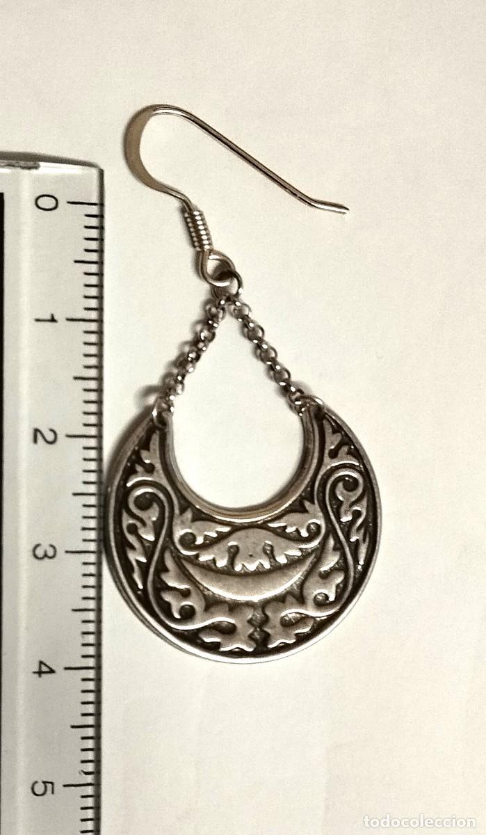 Joyeria: Pendientes largos Plata envejecida - Foto 3