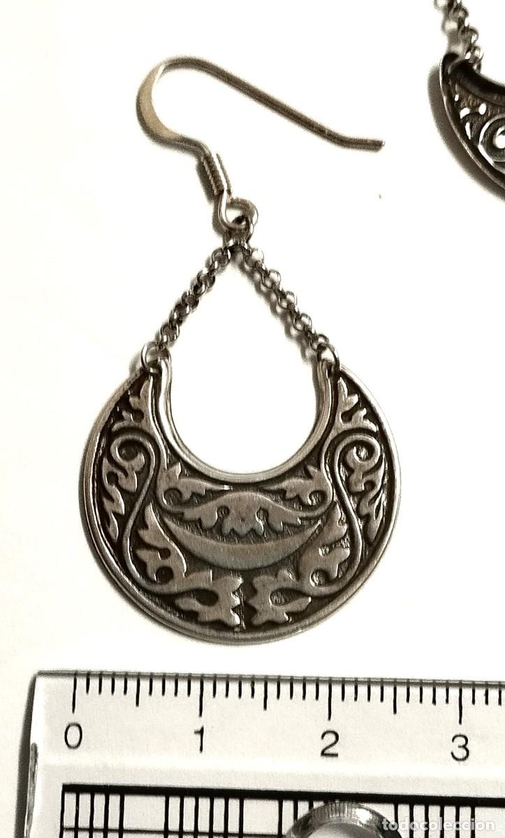 Joyeria: Pendientes largos Plata envejecida - Foto 4