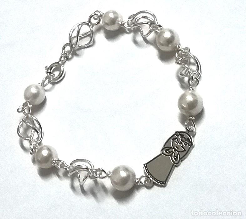 Joyeria: Pulsera de comuni&oacute;n con ni&ntilde;a, Plata y perlas - Foto 2