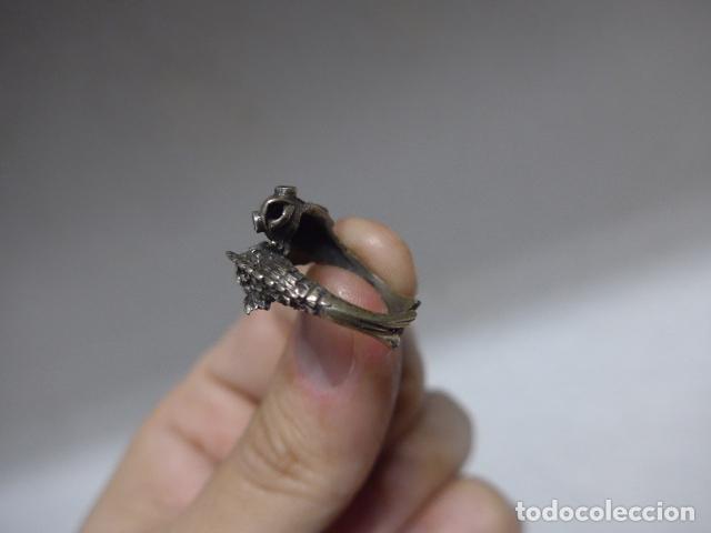 Joyeria: Antiguo anillo de plata de 2 peces, original - Foto 4