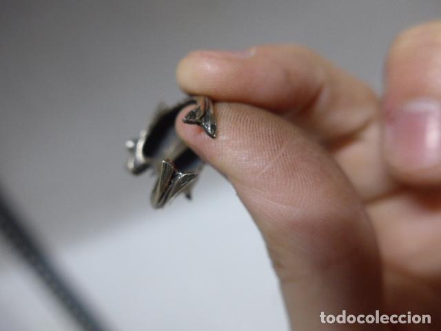 Joyeria: Antiguo anillo de plata de 2 peces, original - Foto 6