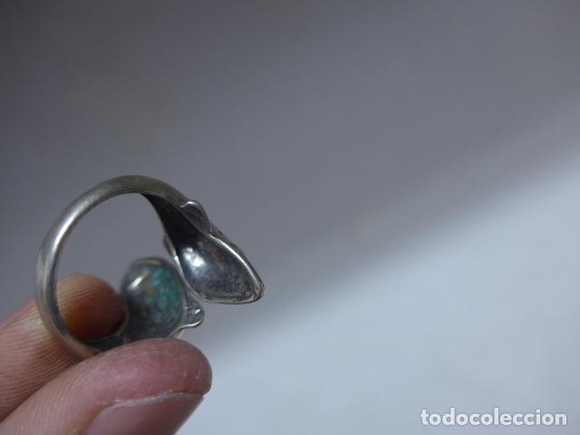 Joyeria: Antiguo anillo de plata de 2 delfines, original. Delfin. - Foto 7