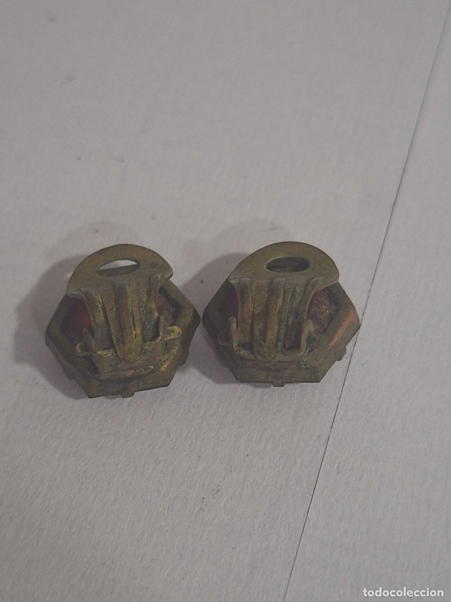 Joyeria: Antiguos pendientes de lat&oacute;n y piedras - Foto 11
