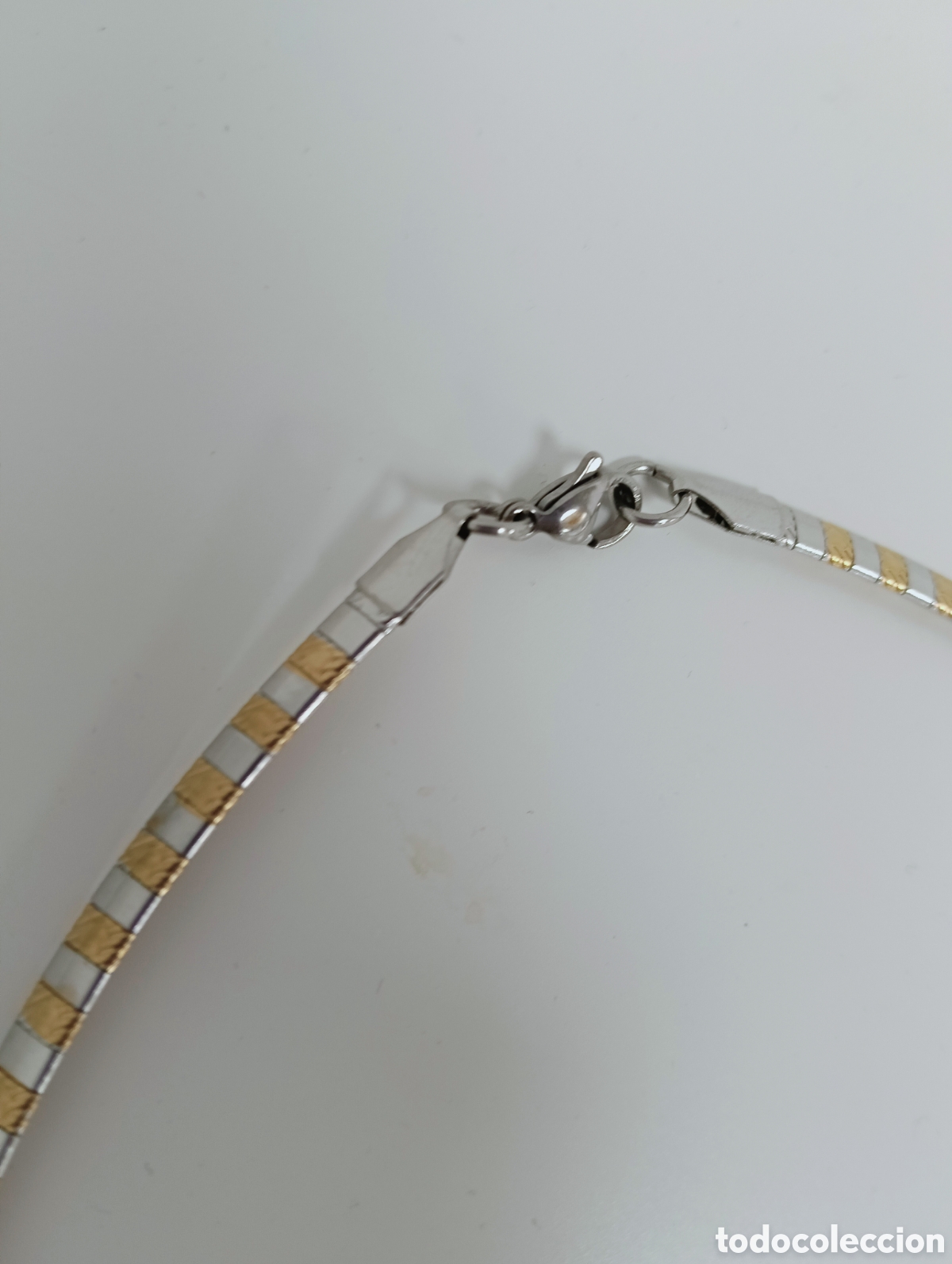 Joyeria: ESPECTACULAR COLLAR DE ACERO Y ORO. REF S6 EOS COLLARES - Foto 2