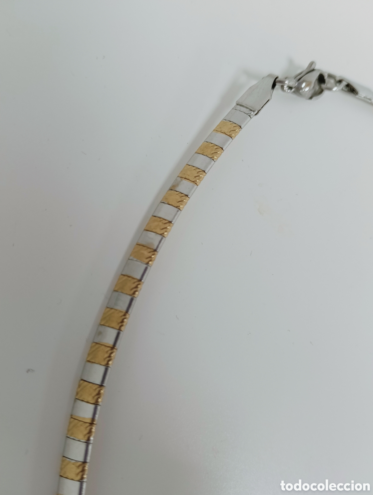 Joyeria: ESPECTACULAR COLLAR DE ACERO Y ORO. REF S6 EOS COLLARES - Foto 3