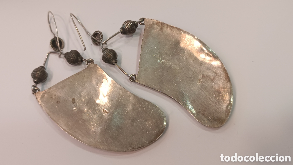 Joyeria: Pendientes de plata &eacute;tnicos. Vintage. - Foto 3
