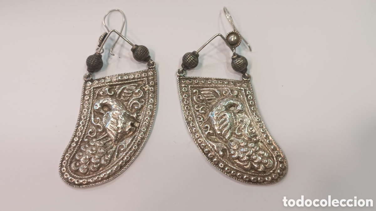 Joyeria: Pendientes de plata &eacute;tnicos. Vintage. - Foto 1