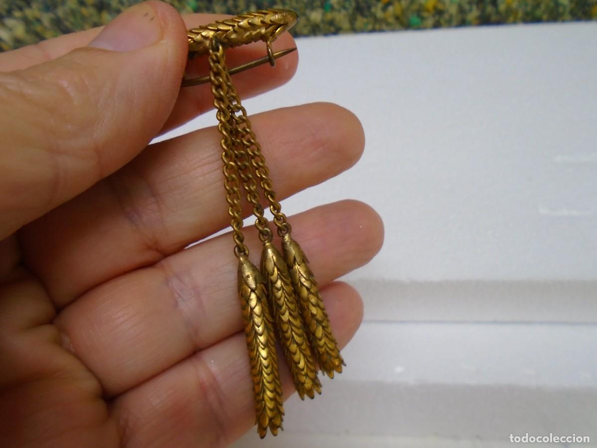 Joyeria: ANTIGUO BROCHE DE ALFILER DE SE&Ntilde;ORA. - Foto 5