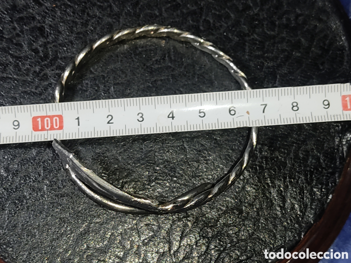 Joyeria: Pulsera serpiente de alpaca.Vintage. - Foto 3