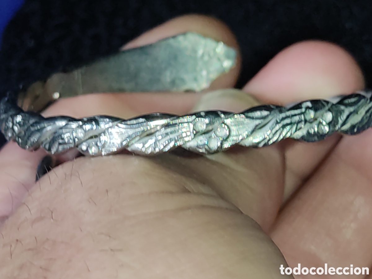 Joyeria: Pulsera serpiente de alpaca.Vintage. - Foto 5