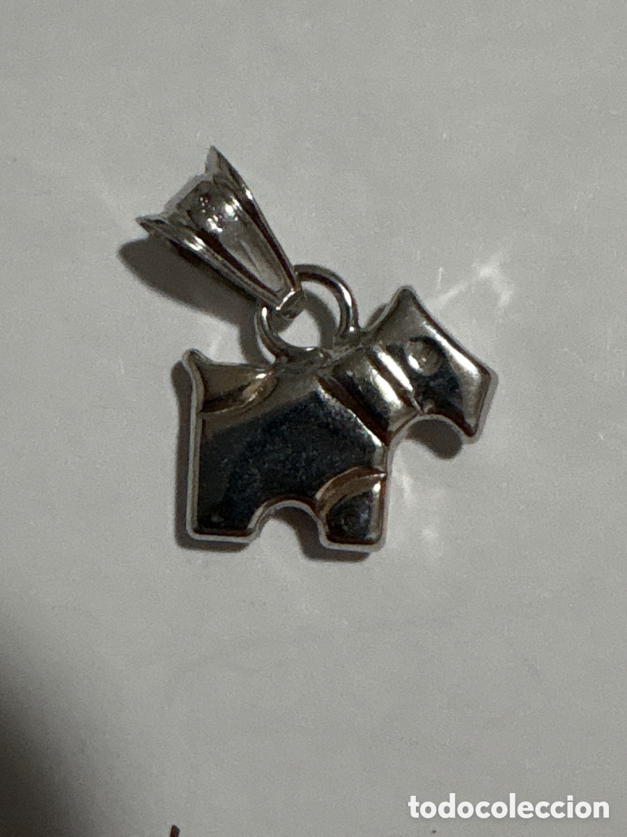 Joyeria: Charm, colgante o dije de plata de ley, perro (A2) - Foto 1