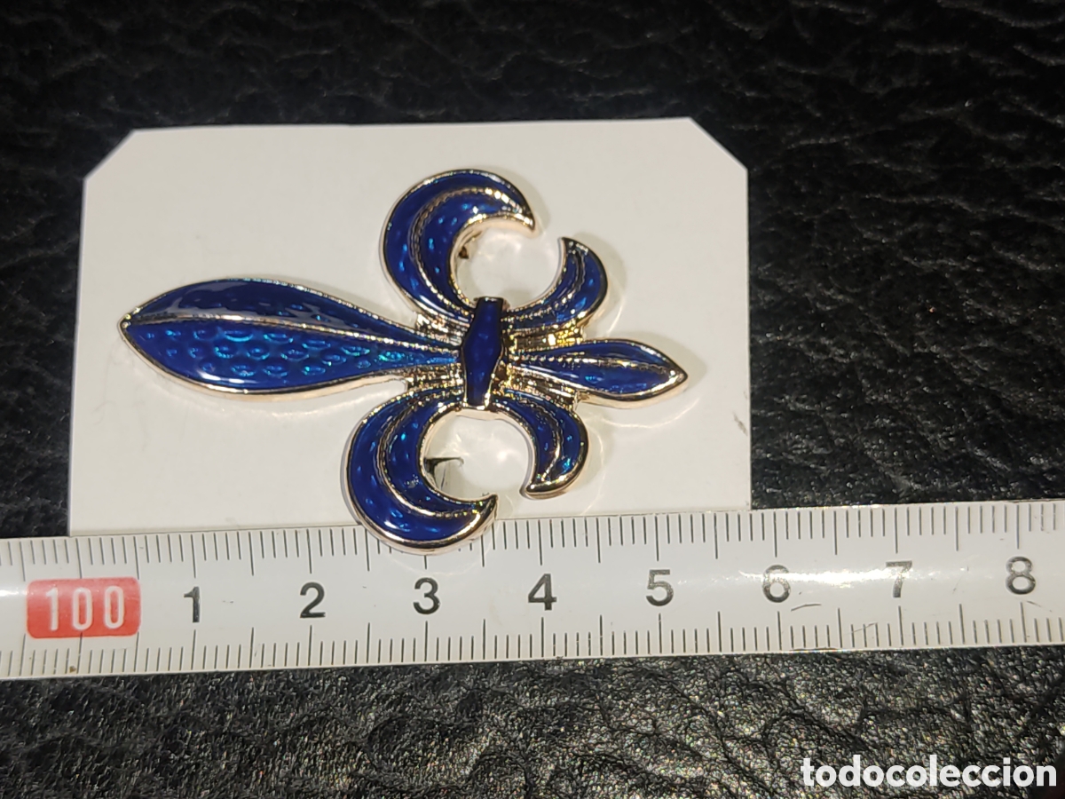 Joyeria: Broche flor de lis esmaltada,escudo her&aacute;ldico. - Foto 4