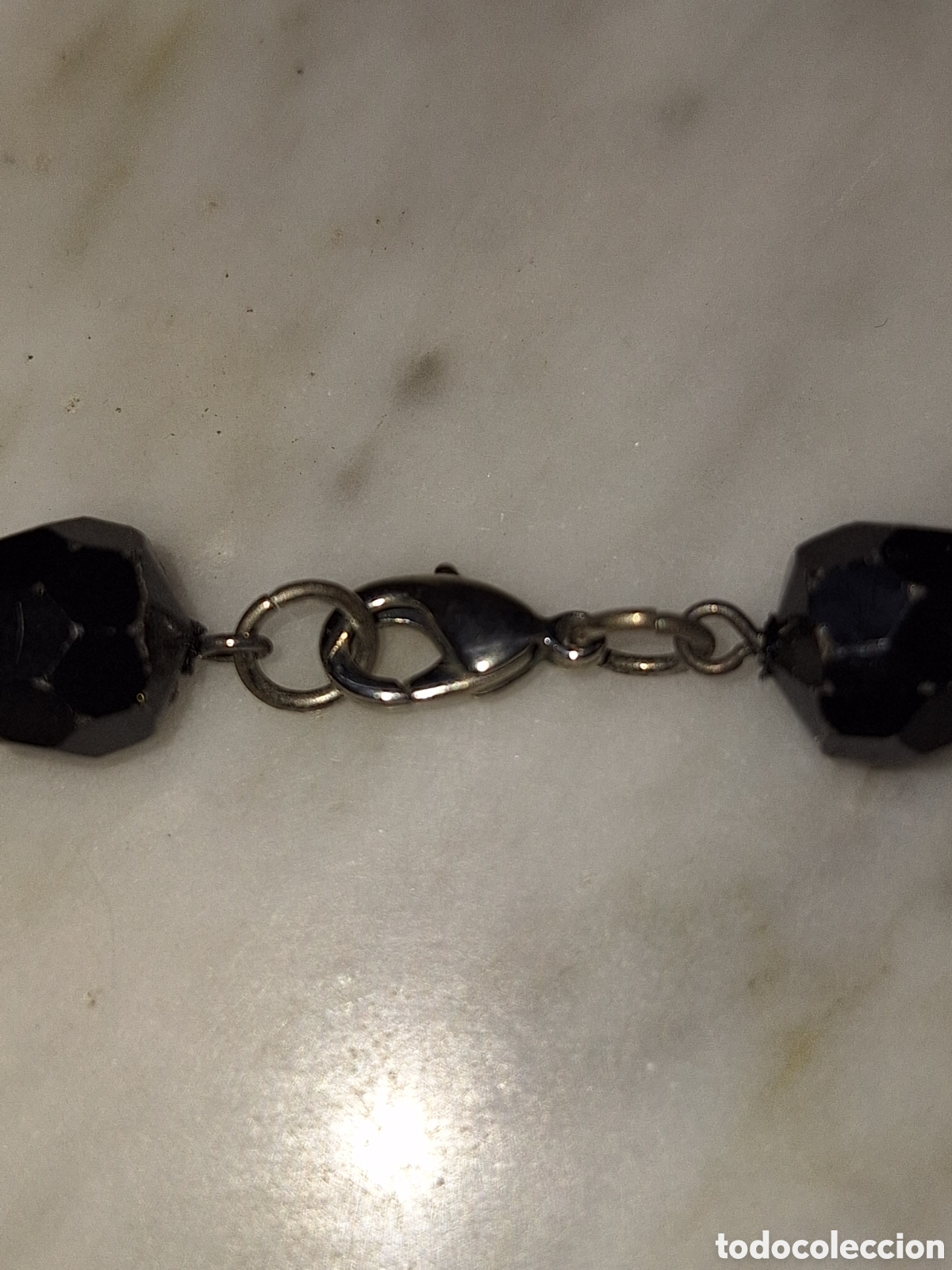 Joyeria: Collar de abalorios dorado y negro - Foto 4