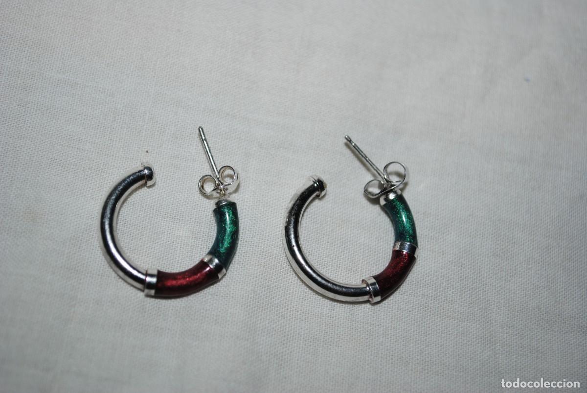 Joyeria: ZALCILLOS DE PLATA , EN FORMA REDONDA - Foto 1