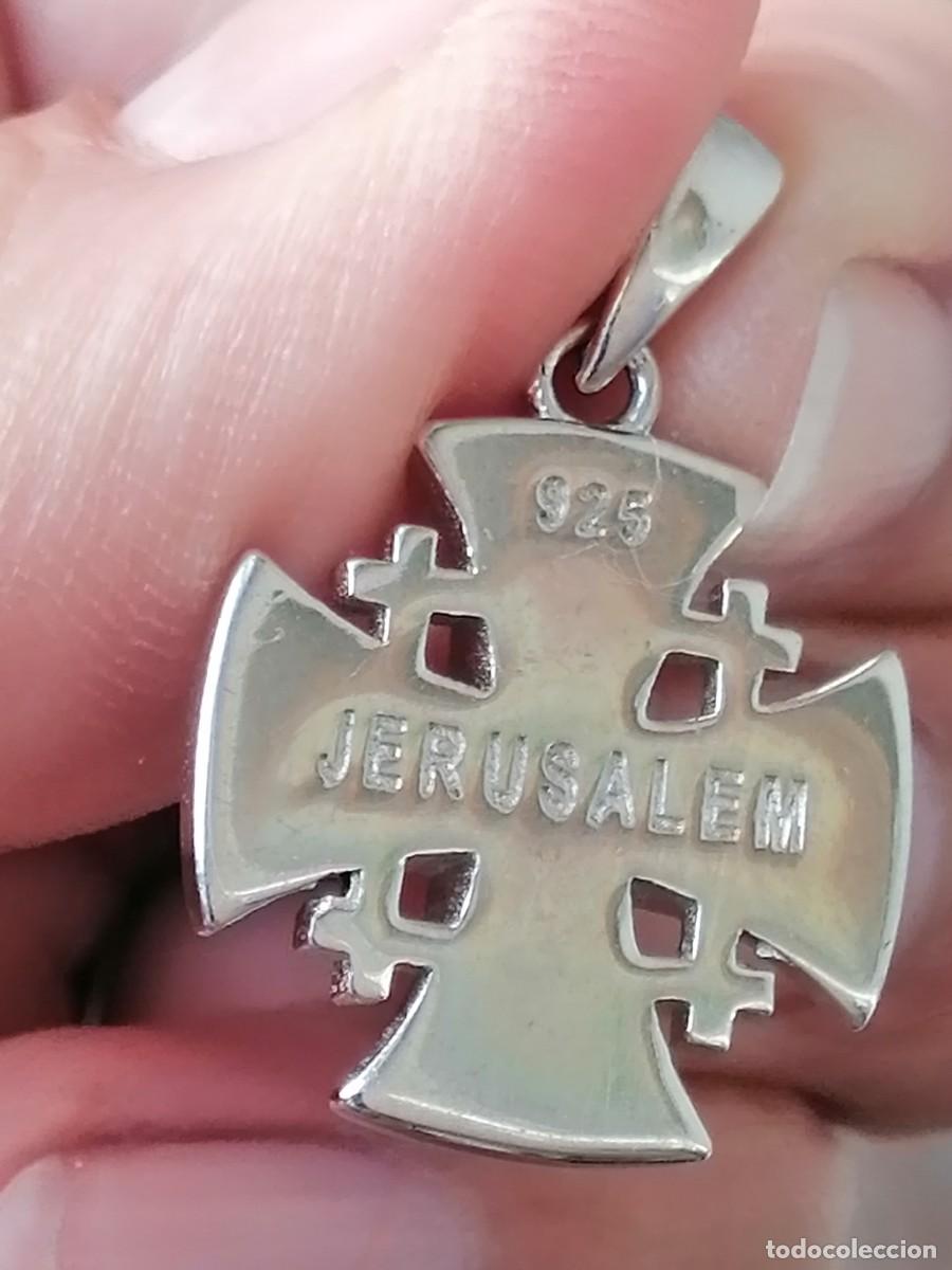 Joyeria: Cruz de plata con incrustacions de Opalo de Jerusalem - Foto 2