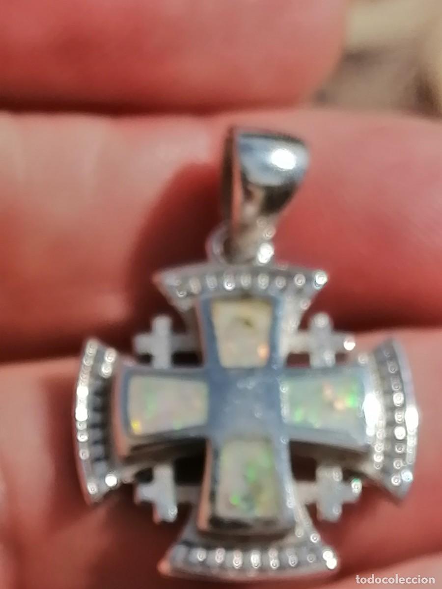 Joyeria: Cruz de plata con incrustacions de Opalo de Jerusalem - Foto 7