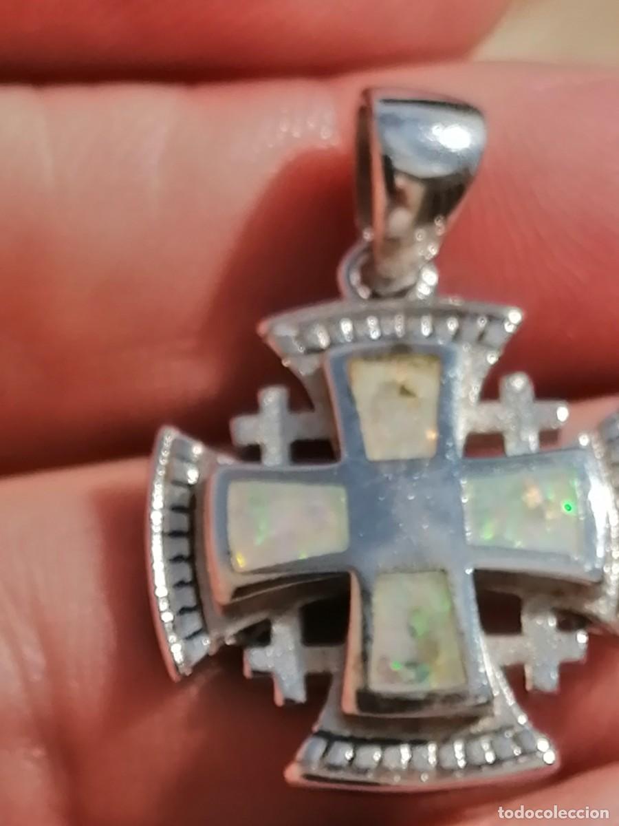 Joyeria: Cruz de plata con incrustacions de Opalo de Jerusalem - Foto 8