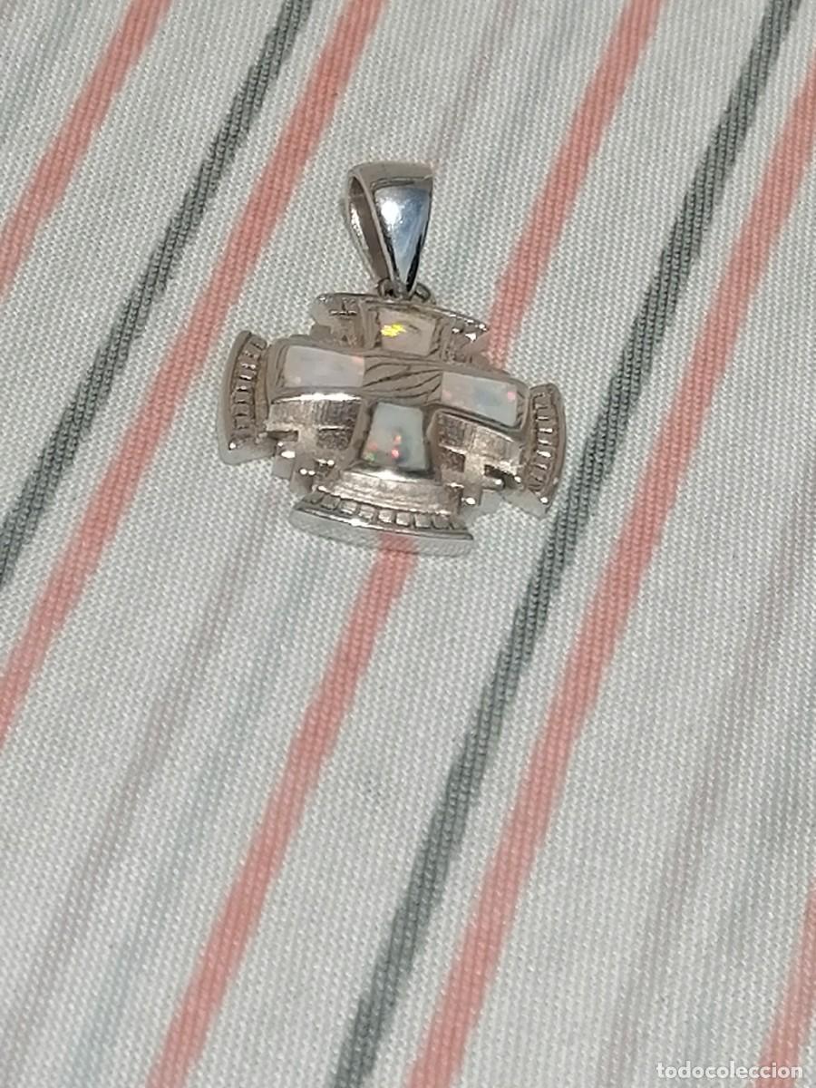 Joyeria: Cruz de plata con incrustacions de Opalo de Jerusalem - Foto 9