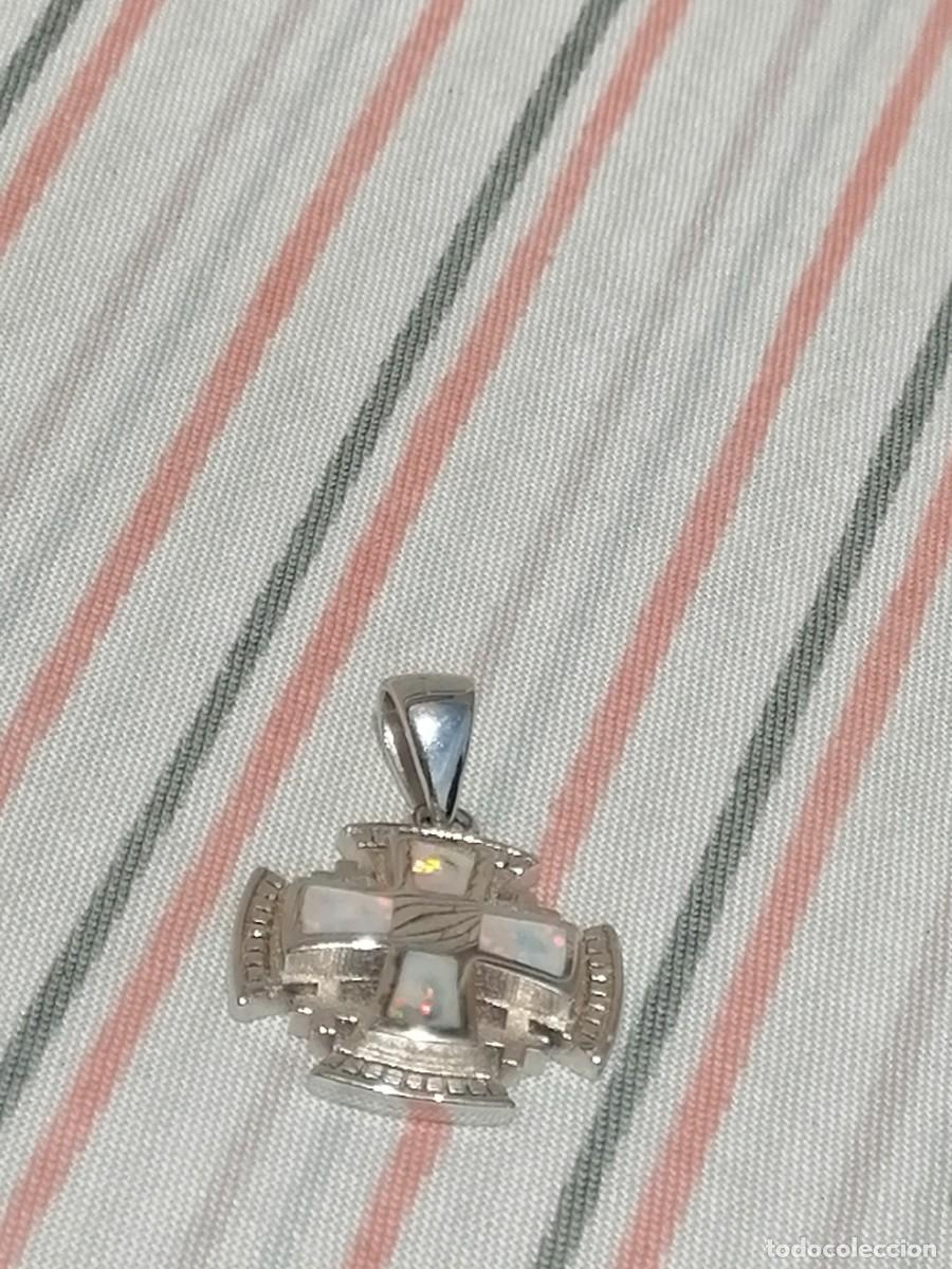 Joyeria: Cruz de plata con incrustacions de Opalo de Jerusalem - Foto 11
