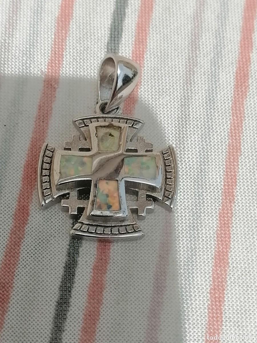 Joyeria: Cruz de plata con incrustacions de Opalo de Jerusalem - Foto 12