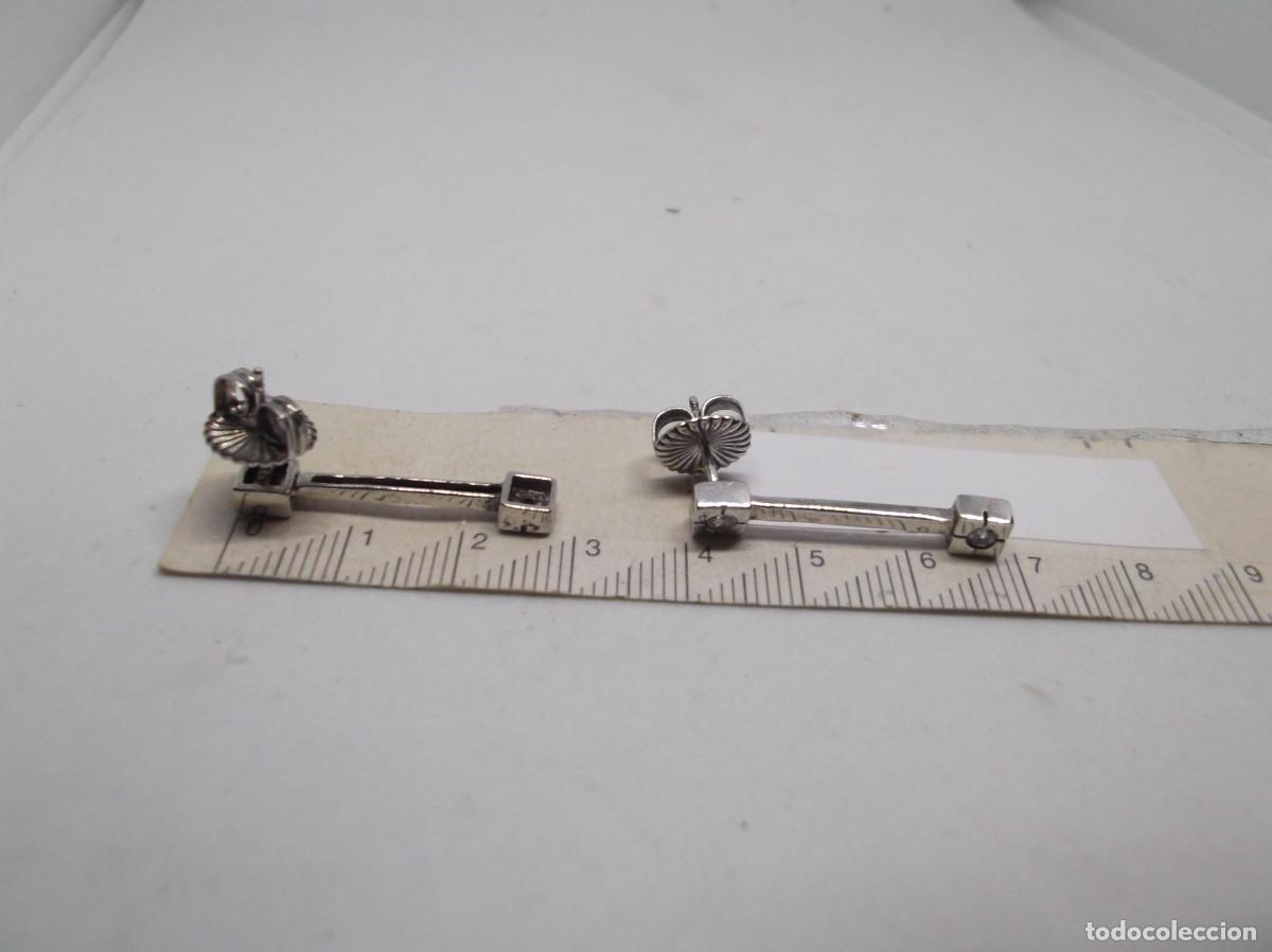 Joyeria: Pendientes largos de plata con circonita.Luxenter - Foto 2