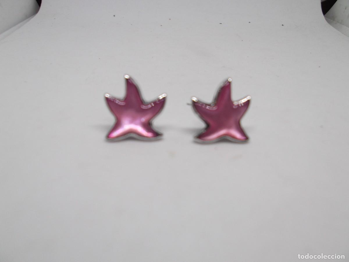 Joyeria: Pendientes de plata rodiada con piedra rosa.Luxenter - Foto 1