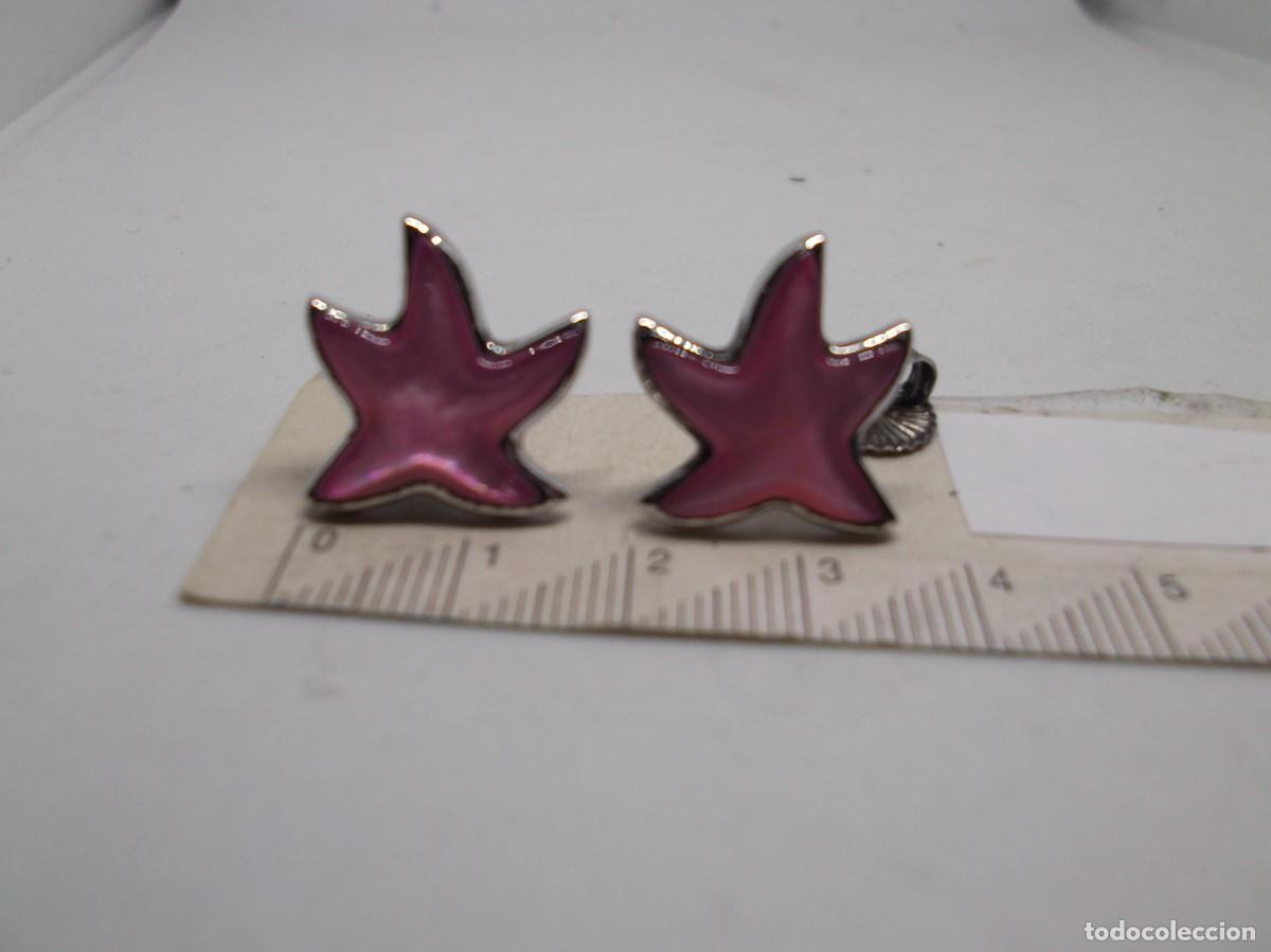 Joyeria: Pendientes de plata rodiada con piedra rosa.Luxenter - Foto 2